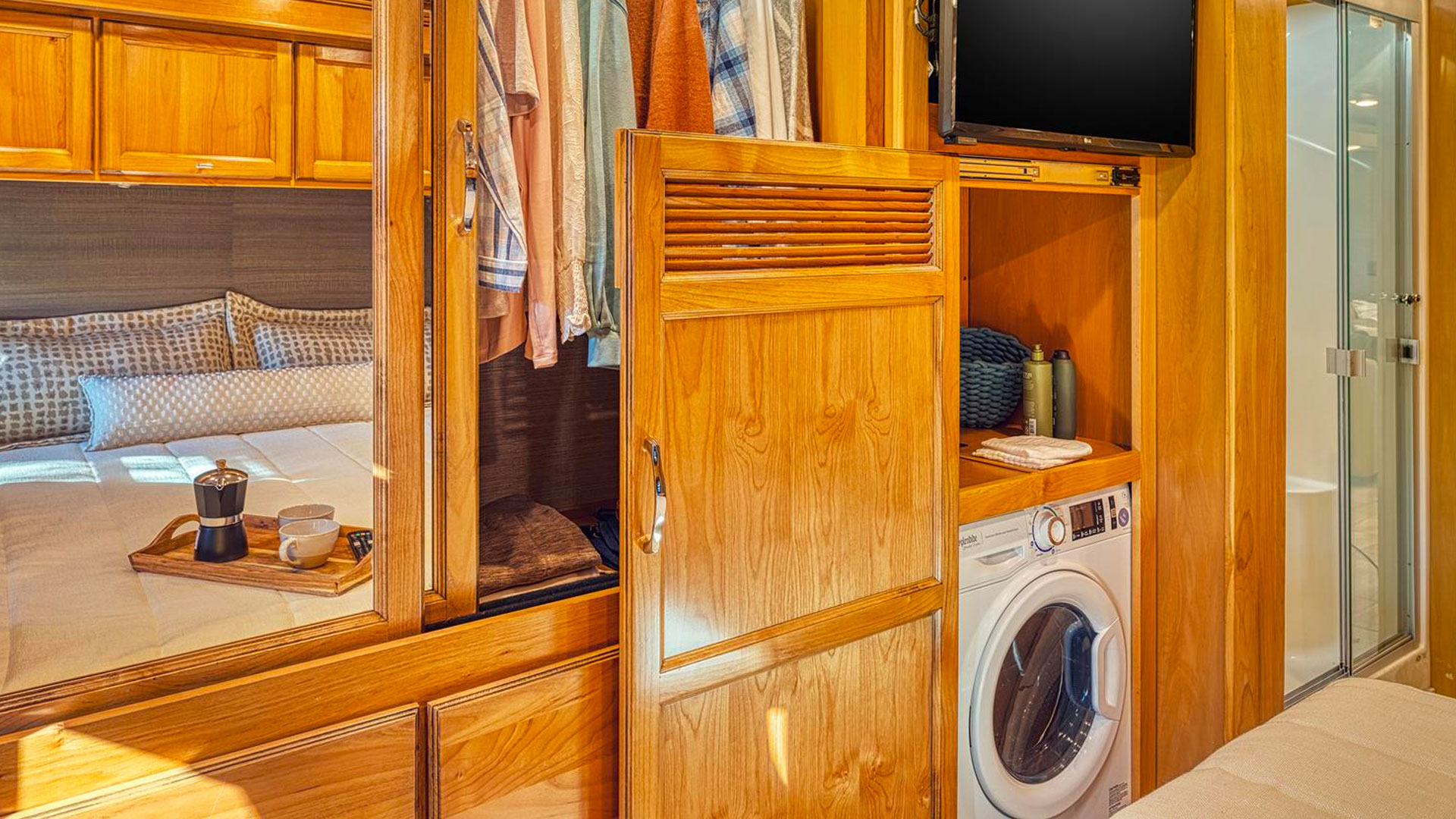 Allegro Bay Bedroom Storage Area