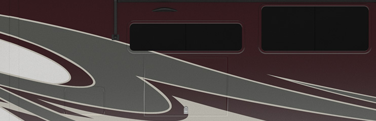 Allegro Bus Gen 9 White Mahogany Exterior Paint Option